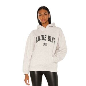 Anine Bing Sport Harvey Sweatshirt in Heather Grey Size Small